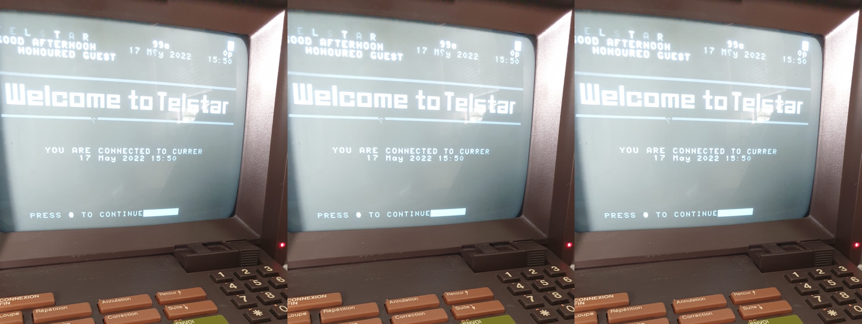 Using Minitel Terminals with Telstar
